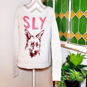 Hollister Gray Knit Lightweight Sweater Medium